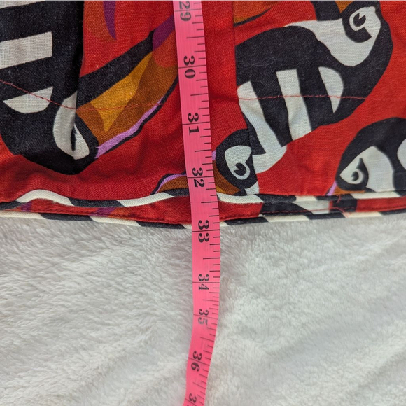 Farm Rio Toucan Twist Red 100% Linen Dress - XS - Picture 13 of 14